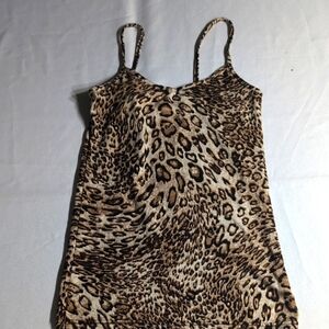 Leopard Print Women's Top Size Medium
